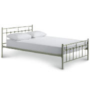 Double Metal Bed Frame, Silver & Comfyrest