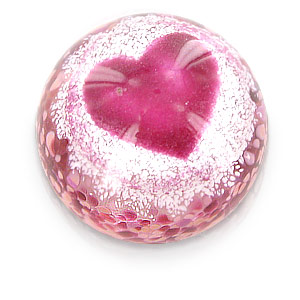 Caithness Precious Moments Ruby Heart Paper Weight