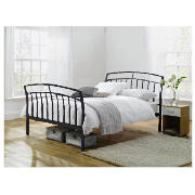 Double Bed Black Finish And Simmons