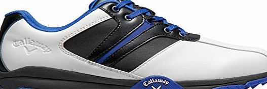 Callaway Chev Comfort, Mens Golf Shoes, White / Black / Blue, 10 UK