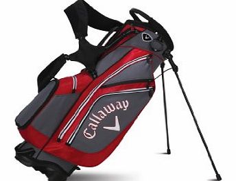 Golf 2014 Chev Carry Stand Bag - Charcoal/Red/White