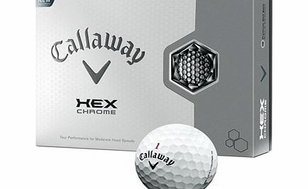 Callaway HEX Chrome Golf Balls (12 Balls) Logo