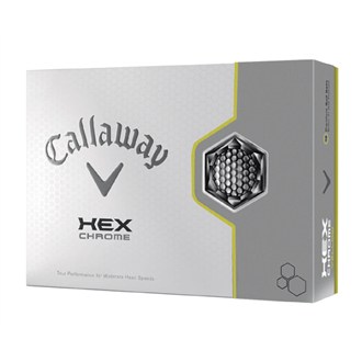 Callaway Hex Chrome Yellow Golf Balls (12 Balls)