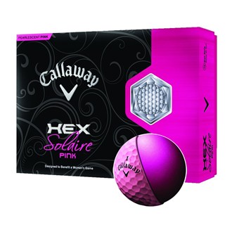 Callaway Ladies Hex Solaire Pink Golf Balls (12