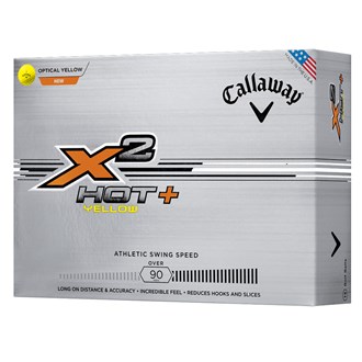 Callaway X2 Hot Plus Yellow Golf Balls (12 Balls)