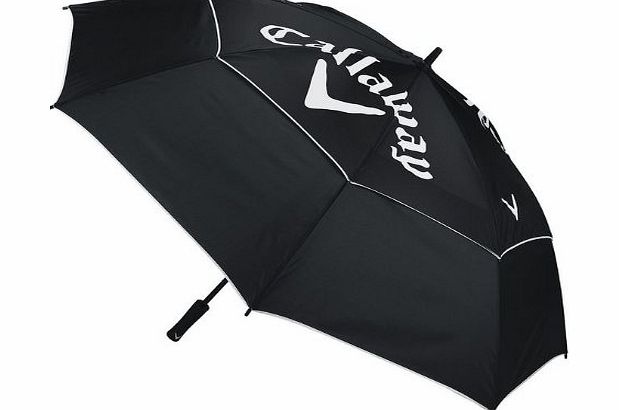 Callaway Golf Chev 64 Inch Double Canopy Umbrella Black/White Black/White