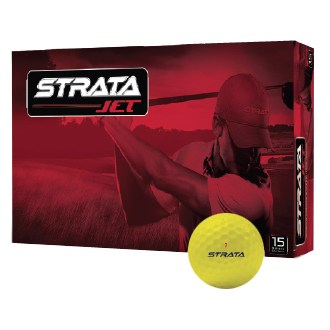 Strata JET Yellow Golf Balls (15 Balls) 2013