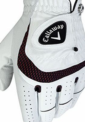 Callaway SynTech Golf Glove Mens White Left Hand (For Right Handed Golfers) Medium Mens White Left Hand (For Right Handed Golfers) Medium