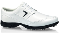 Womens Wingtip Golf Shoes - White/White