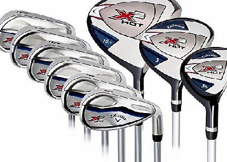 Callaway X2 Hot 9-Piece Golf Club Set Right Handed 3 x Head Covers BRAND