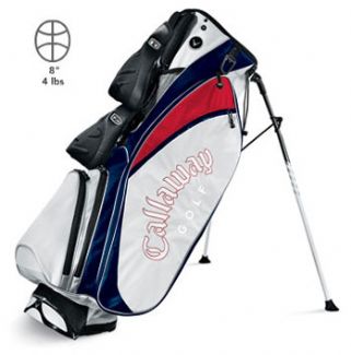 Callaway XTT XTRA-LITE STAND BAG RED/SILVER