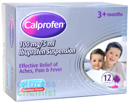 Calprofen 100mg Ibuprofen Suspension - 5ml