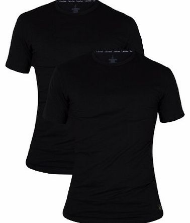 Calvin Klein - Black 2 Pack Crew Neck T-Shirts - Mens - Size: M
