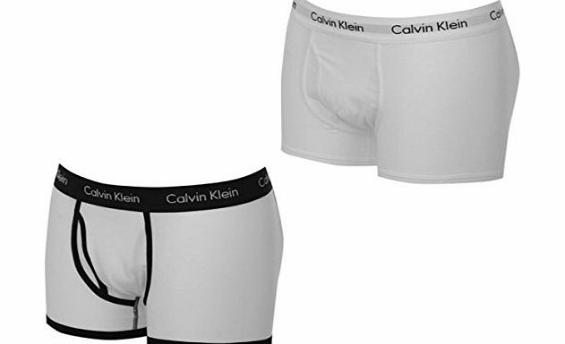 Calvin Klein 365 2 Pack Boxers Mens White/White Small