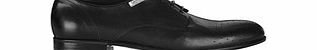 Calvin Klein Black perforated leather lace-up shoes