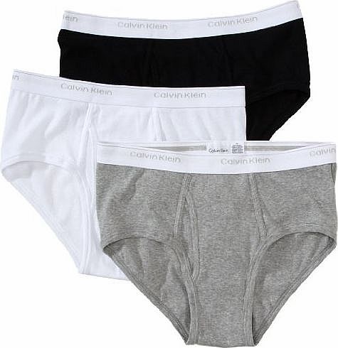 Calvin Klein Briefs (3 Pack) (30``, Black White & Grey)