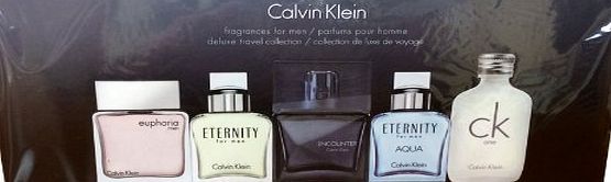Calvin Klein  CK MEN MINI 10ML X5 COLLECTION:EUPHORIA MEN, ENTERNITY FOR MEN, ENCOUNTER, ETERNITY AQUA, CK ONE