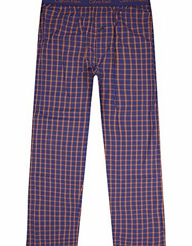 Calvin Klein Checkered Pyjama Bottoms Blue XL