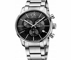 Calvin Klein City Grey Silver Chronograph Watch