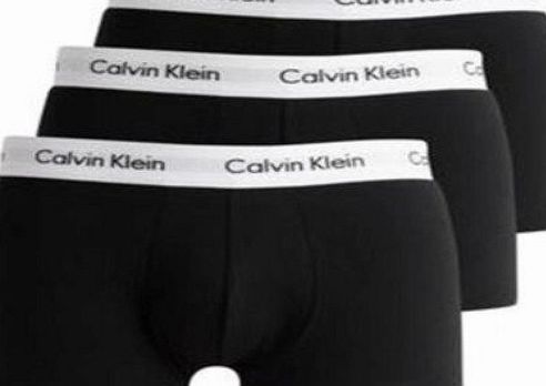 Calvin Klein Cotton Stretch Low Rise Trunk (XLarge (40``-42``), Black)