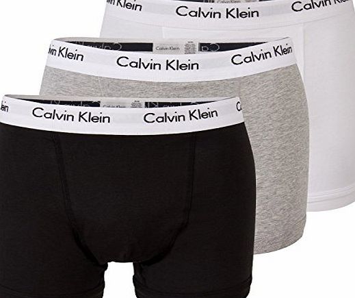 Calvin Klein Cotton Stretch Trunk Black/White/Grey 3 Pack