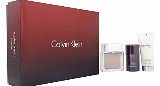 Calvin Klein Euphoria Men by Calvin Klein EDT Spray 100ml   Deodorant Stick 75g   Balm 100ml Giftset