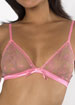 Girlie Lace Think Pink triangle bra