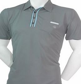 Calvin Klein Golf Calvin Klein Mens Striped Plaquet Polo Shirt