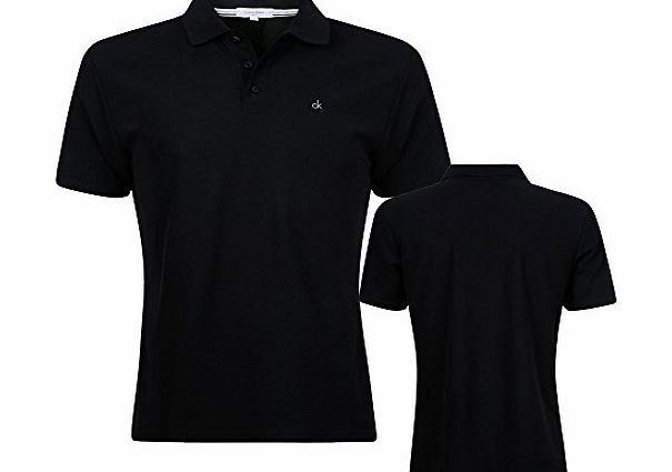 Calvin Klein Golf Mens Manhattan Polo Shirts - Black, X-Large