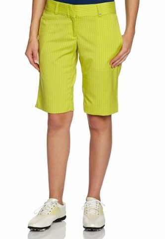 Calvin Klein Golf Womens Check Shorts - Black/White, Size 8