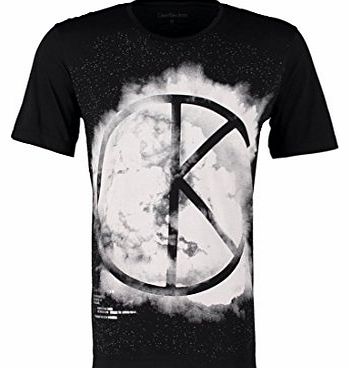 Mens black print t-shirts A/W 2015 new town print t-shirt (S)