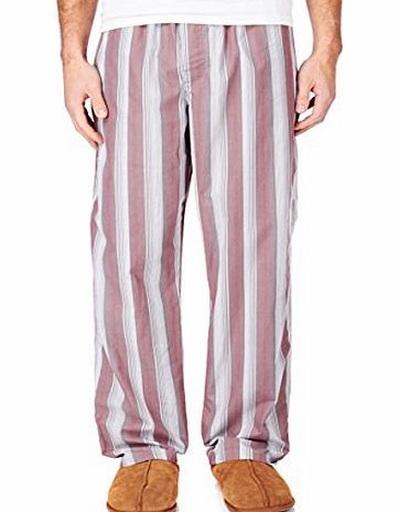 Calvin Klein Key Pyjama Bottoms - Livingston Stripe - Dylan Red