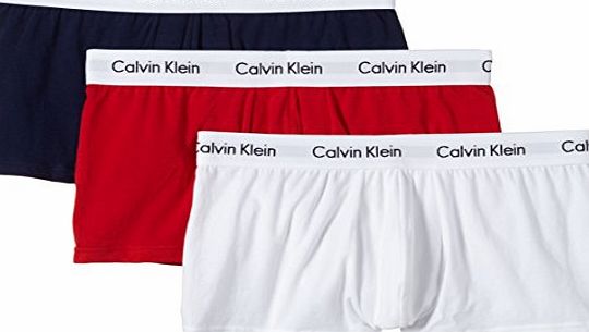 Calvin Klein Low Rise 3er Boxershorts white red navy M
