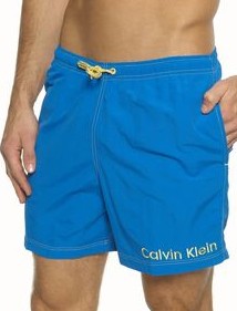 Calvin Klein Medium Surf Shorts Sky Blue   Free
