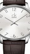 Calvin Klein Mens Classic Silver Brown Watch