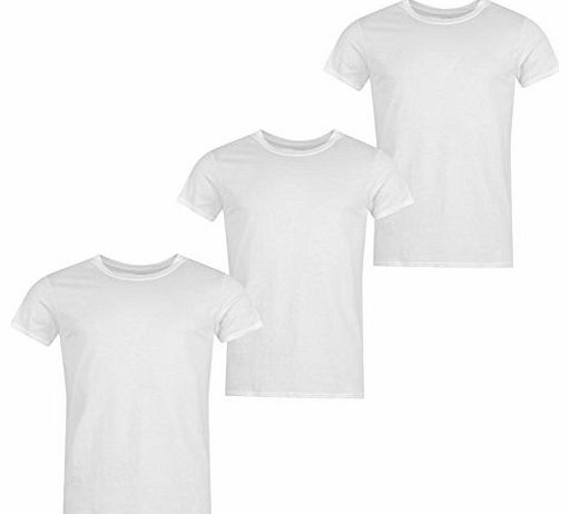 Calvin Klein Mens Klein 3 Pack Crew Neck T Shirt Mens White L
