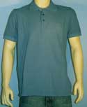 Mens Petrol Blue Short Sleeve Polo Shirt (m816b-8jc60)