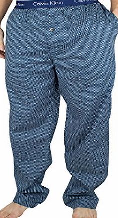 Calvin Klein Mens Polka Dot Crown Geo Print Pyjama Bottoms, Blue, X-Large