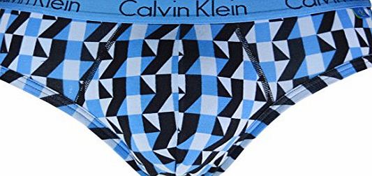 Calvin Klein One Cotton Hip Brief (Small (28``-30``), Geo Check Print)