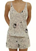 Printed Georgette camisole and shorty set