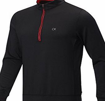 Calvin Klein PX4 Performance Golf Pullover Black/Red Large