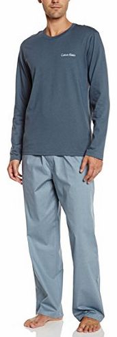 Calvin Klein Pyjama Set in a Bag, Blue Grey Size: Large