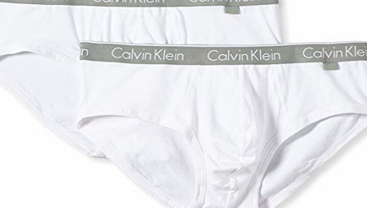 Calvin Klein Underwear Mens CK ONE COTTON Plain Knickers, White, Medium
