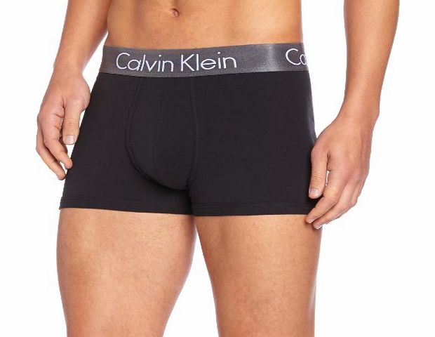 Underwear Mens CK ZINC COTTON Boxer Shorts, Black (Black), Large
