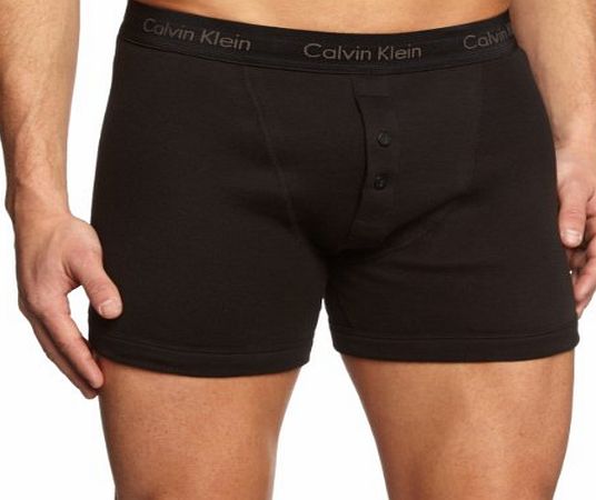Calvin Klein Underwear Mens HIGH FASHION Plain Boxer Shorts, Black, Small
