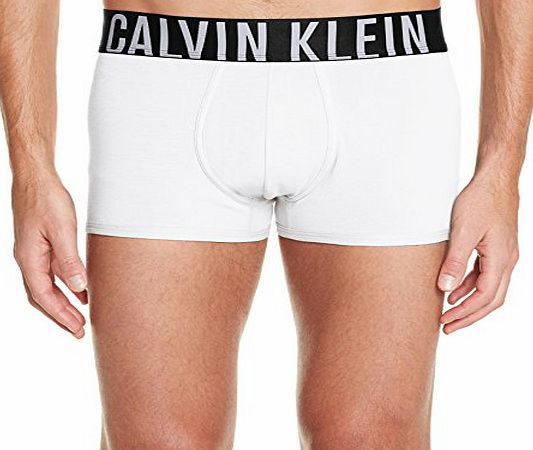 Calvin Klein Underwear Mens Trunk 000NB1042A Plain Boxer Shorts, White (White), Medium