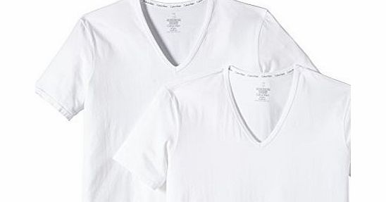 V-Necks 2er T-Shirt white L