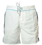 White Swimwear Shorts