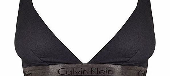 Calvin Klein Womens Klein Dual Tone Black Lingerie Top Bra Dark Grey 14 (L)