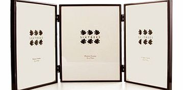 CAMBOURNE Shiny Black 5 x 7 Triple Photo Frame